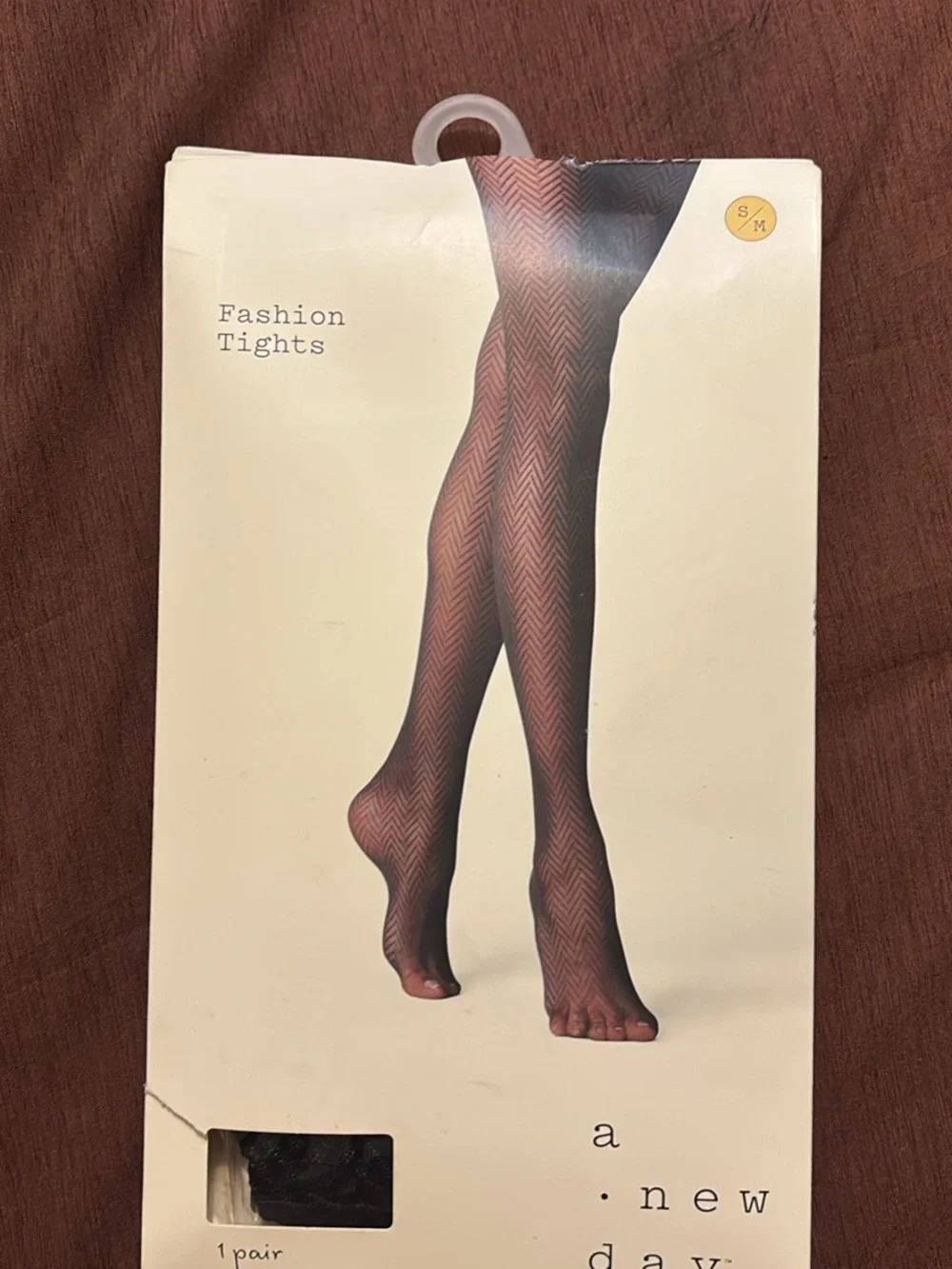 a new day Black Chevron Sheer Fashion Tights